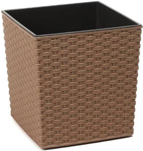 Doniczka Eco Juka Rattan X X Mm Kolor Naturalne Drewno Lamela