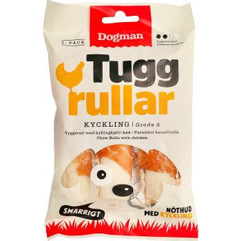 Tuggrulle med kyckling 3 p Dogman Handla mat online från din lokala