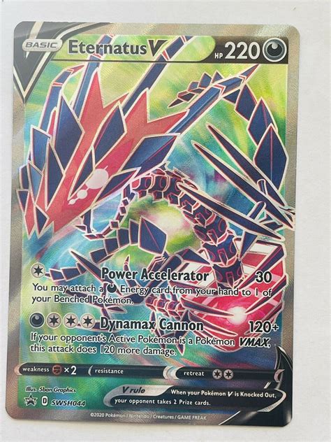 Mavin Pok Mon Tcg Eternatus V Swsh Black Star Promo Swsh Holo Promo