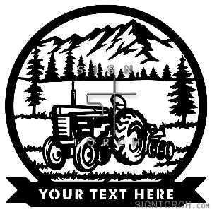 Tractor01 SignTorch DXF SVG CNC Plasma Router Laser Art