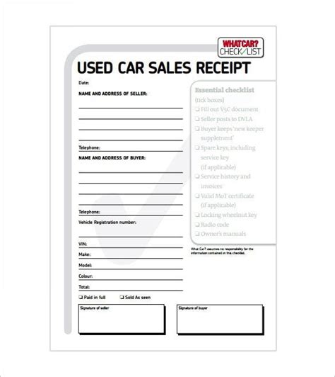 Receipt Template 122 Free Printable Word Excel Pdf Format Free