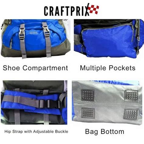 Blue Polyester Craftprix Trekking Bag L At Rs In Ghaziabad Id