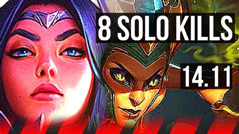 IRELIA Vs CASSIOPEIA TOP 8 Solo Kills 500 Games Dominating KR