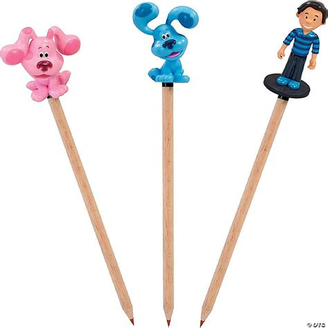 Blues Clues Pencil Toppers Pk Josh Tickety Tock Paprika Magenta Pail