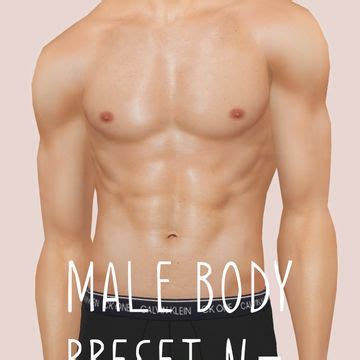 Male Body Preset V For G F D Figure