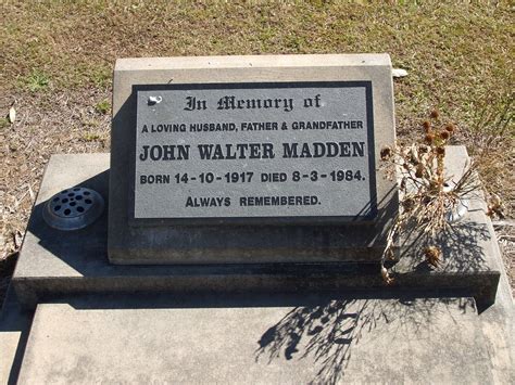 John Walter Madden Find A Grave Memorial