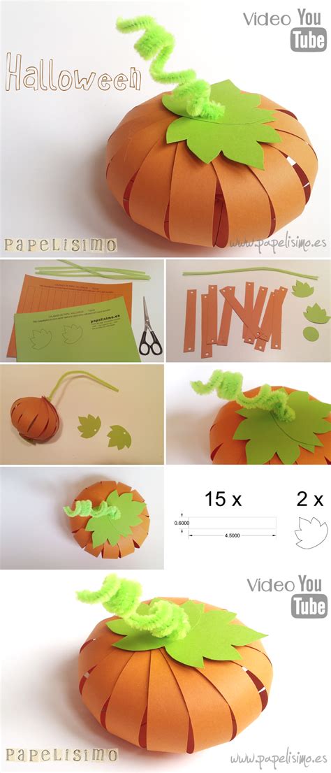 El Taller De Alnadu Calabaza De Papel Halloween