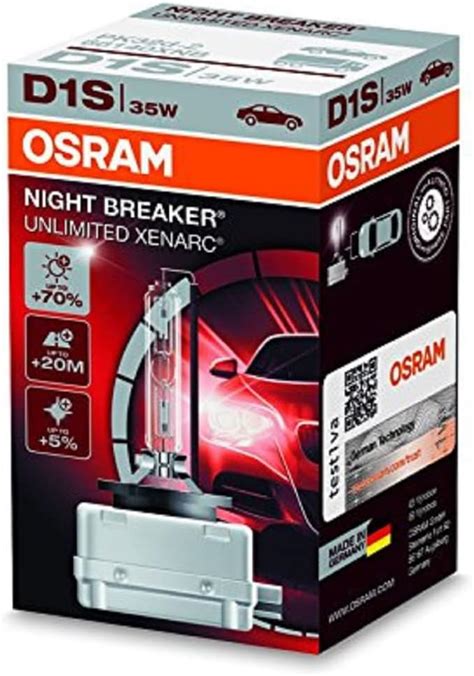 OSRAM XENARC NIGHT BREAKER UNLIMITED D1S HID Xenon Discharge Bulb