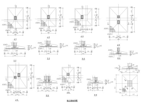 独立基础节点大样图（cad） 混凝土节点详图 筑龙结构设计论坛