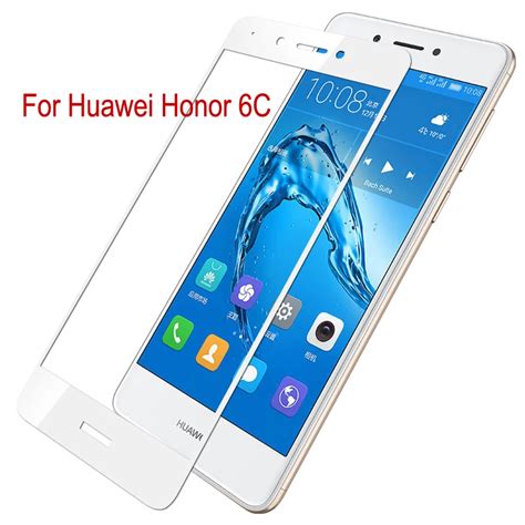 Vidrio Templado Películas para Huawei honor 6C caso cobertura completa