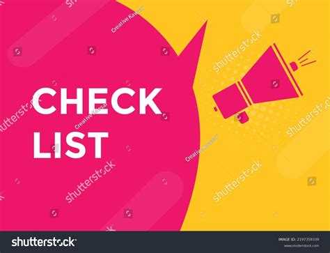 Check List Text Button Speech Bubble Check Royalty Free Stock