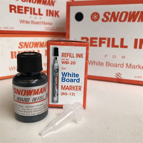 Jual Tinta Spidol Whiteboard Snowman Refill Untuk Spidol Papan Tulis