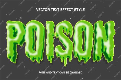 Premium Vector Poison Toxic Water Green Melting Slime Typography