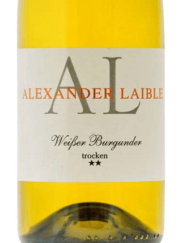 Alexander Laible Wei Er Burgunder Trocken Vivino Us