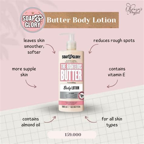 Jual Soap Glory Original Pink The Righteous Butter Body Lotion 500 Ml