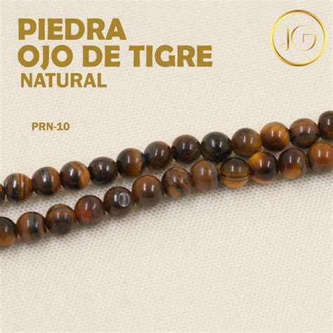 SARTA PIEDRA NATURAL REDONDA OJO DE TIGRE 6 MM Bisuteria JG