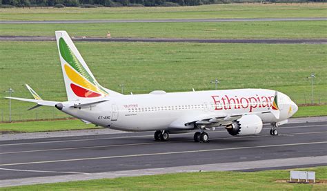 Ethiopian Airlines B737 Max8 Et Axg At Shannon On Its Deli Flickr