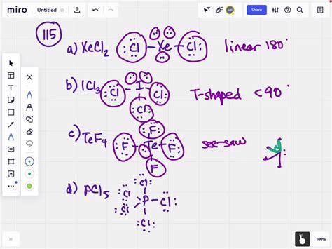 Solved Predict The Molecular Structure Including Bond Angles For Each