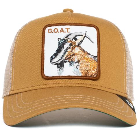 Ciemnobr Zowa Czapka Typu Trucker Z Koz The Goat The Farm Od Goorin