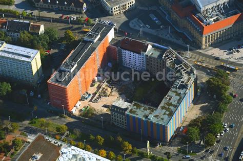 Luftaufnahme Leipzig Baustelle Zum Neubau Der Hotelanlage Grand Hotel