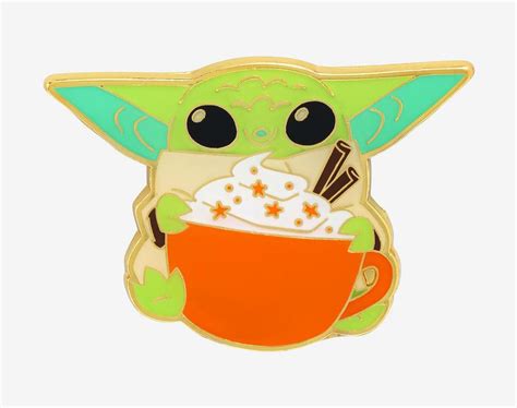 Grogu Boxlunch Pumpkin Spice Latte Loungefly Disney Pin