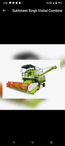 Feet Mild Steel Vishal Combine Harvester Acres Hr Above