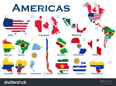 High Detailed Editable Maps Flags On Stock Vector 265054367 Shutterstock