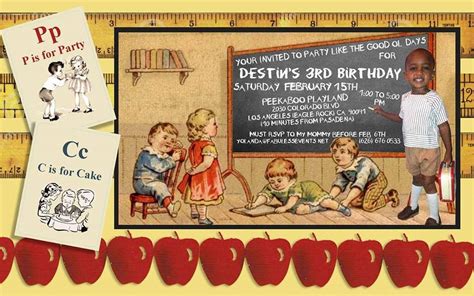 Vintage School / Birthday "Good Old School Days" | Catch My Party