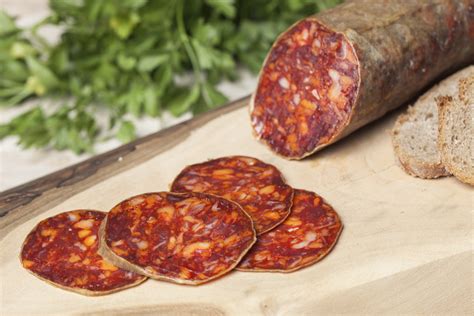 Chorizo cular ibérico de bellota 1 2Kg Embutidos Perrino