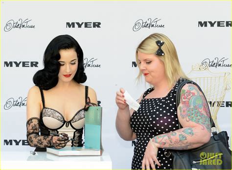 Dita Von Teese Debuts New Lingerie Collection In Melbourne Photo