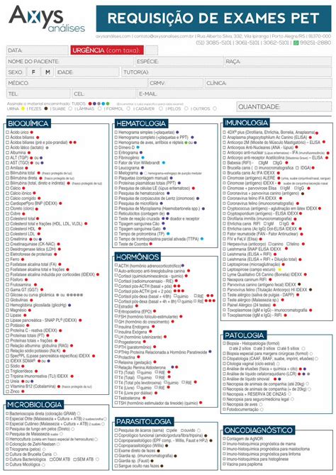 Pdf Requisi O De Exames Pet Axys An Lises Cido Rico Cidos