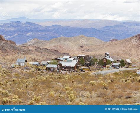 High Angle View Of The Abandoned Retro Building Of The Nelson Ghost