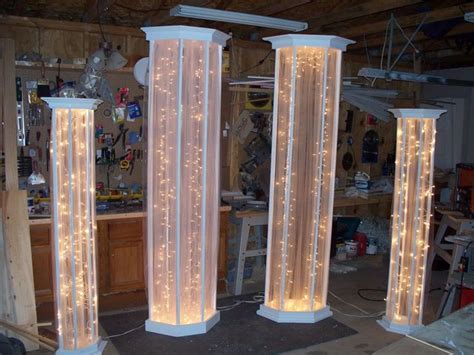 Image Result For How To Make Diy Lighted Wedding Columns