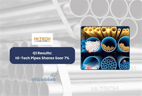 Hi Tech Pipes Shares Jump 7 After Strong Q1 Results