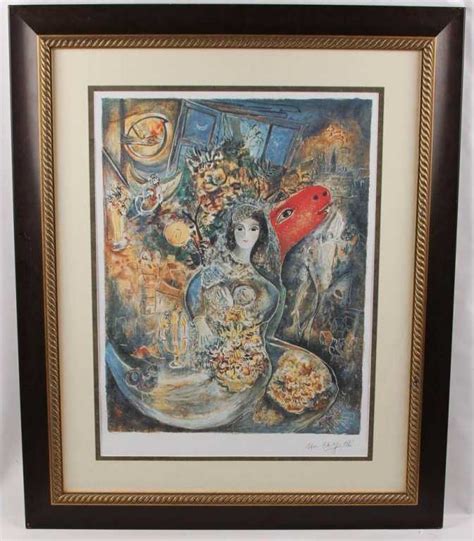 Marc Chagall Bella Limited Edition Print Framed