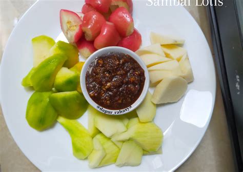 Resep Sambal Rujak Buah Sambal Lotis Oleh Dapur Rahasya Cookpad