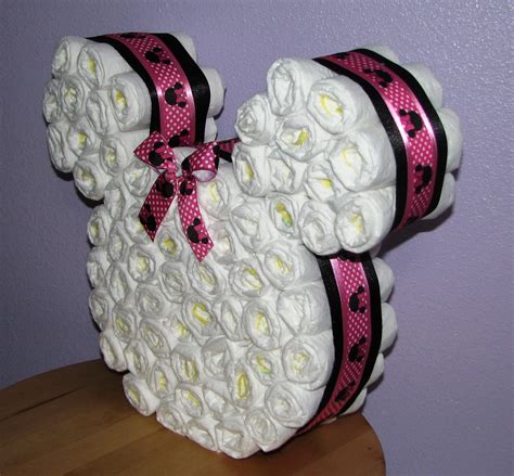 Mickey Mouse Ears Diaper Cake Minnie Mouse Diaper Cake Etsy