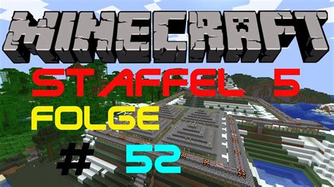 Let S Play Minecraft S5 52 De HD Ein Steg Entsteht YouTube