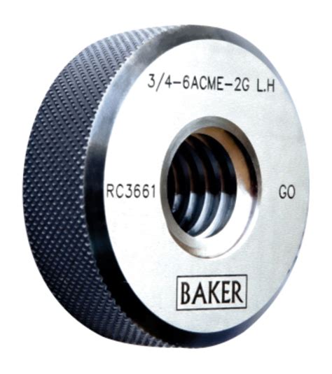 Thread Ring Gauge-Acme - Baker Gauges India Pvt. Ltd.