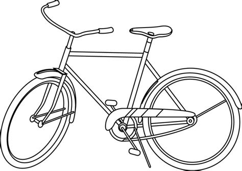 Coloriage Bicyclette à découper dessin gratuit à imprimer