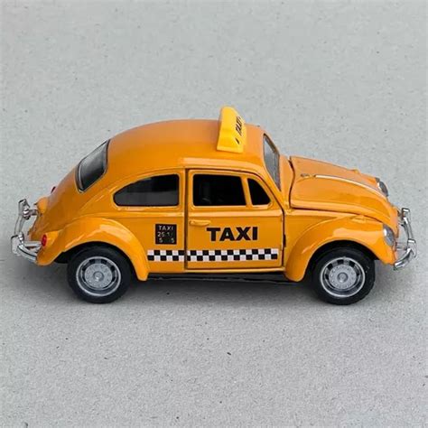 Carrinho Miniatura Taxi Cl Ssico Fusca Decora O Cole O Mercadolivre