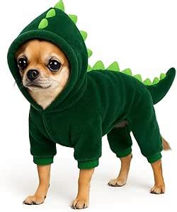Roupa De Dinossauro Para Cachorro - Fantasia de Dinossauro para Cachorro e Gato Roupa Pet (Médio (M ...