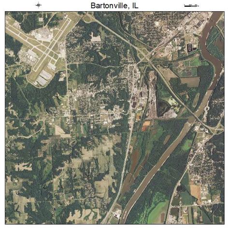 Aerial Photography Map of Bartonville, IL Illinois