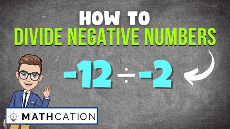 3 Easy Rules For Dividing Negative Numbers How To Divide Negative Numbers Youtube