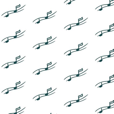 Premium Vector | Hand drawn music notes pattern for textile background