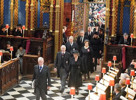 Former Pms United In Grief At Queens Funeral The Independent