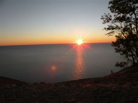 Sunset at Sleeping Bear Dunes | Sleeping bear dunes, Wonderful places ...