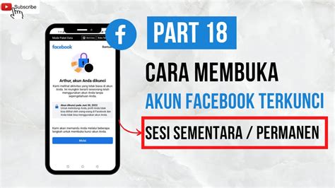 Tutorial Cara Membuka Akun Facebook Yang Terkunci Sesei Sementara Atau