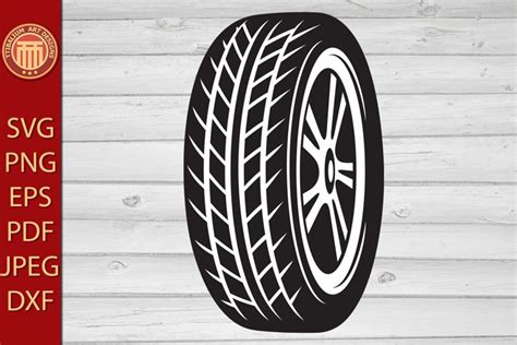 Tire Car Eps  Dxf Svg Pdf Png Files