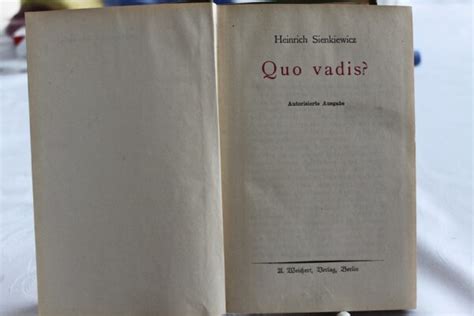 H Sienkiewicz QUO VADIS Vintage Starocie Antyki